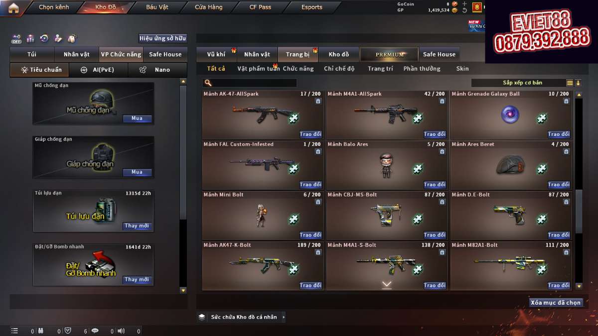 shop acc cf uy tin gia re